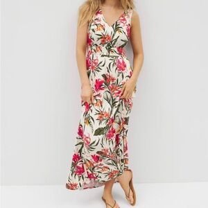 Soma Riviera maxi dress in size Large featuring a built-in bra